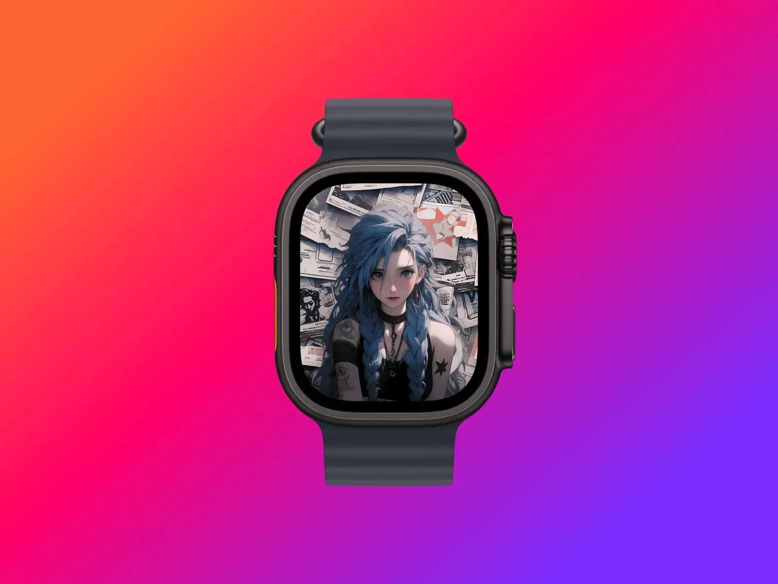 Shots.so Apple Watch Ultra Mockup 示例