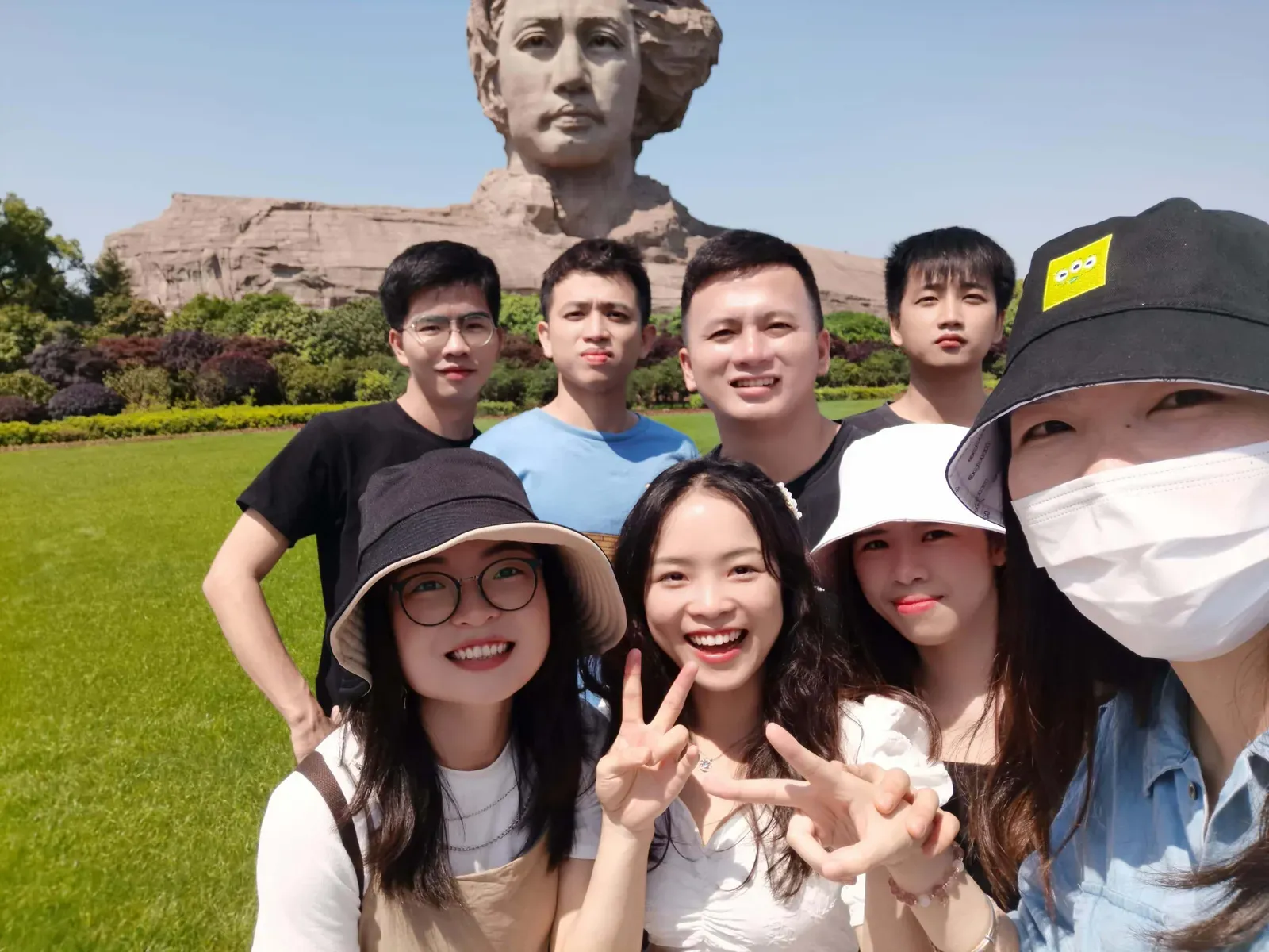 Statue Group Photo