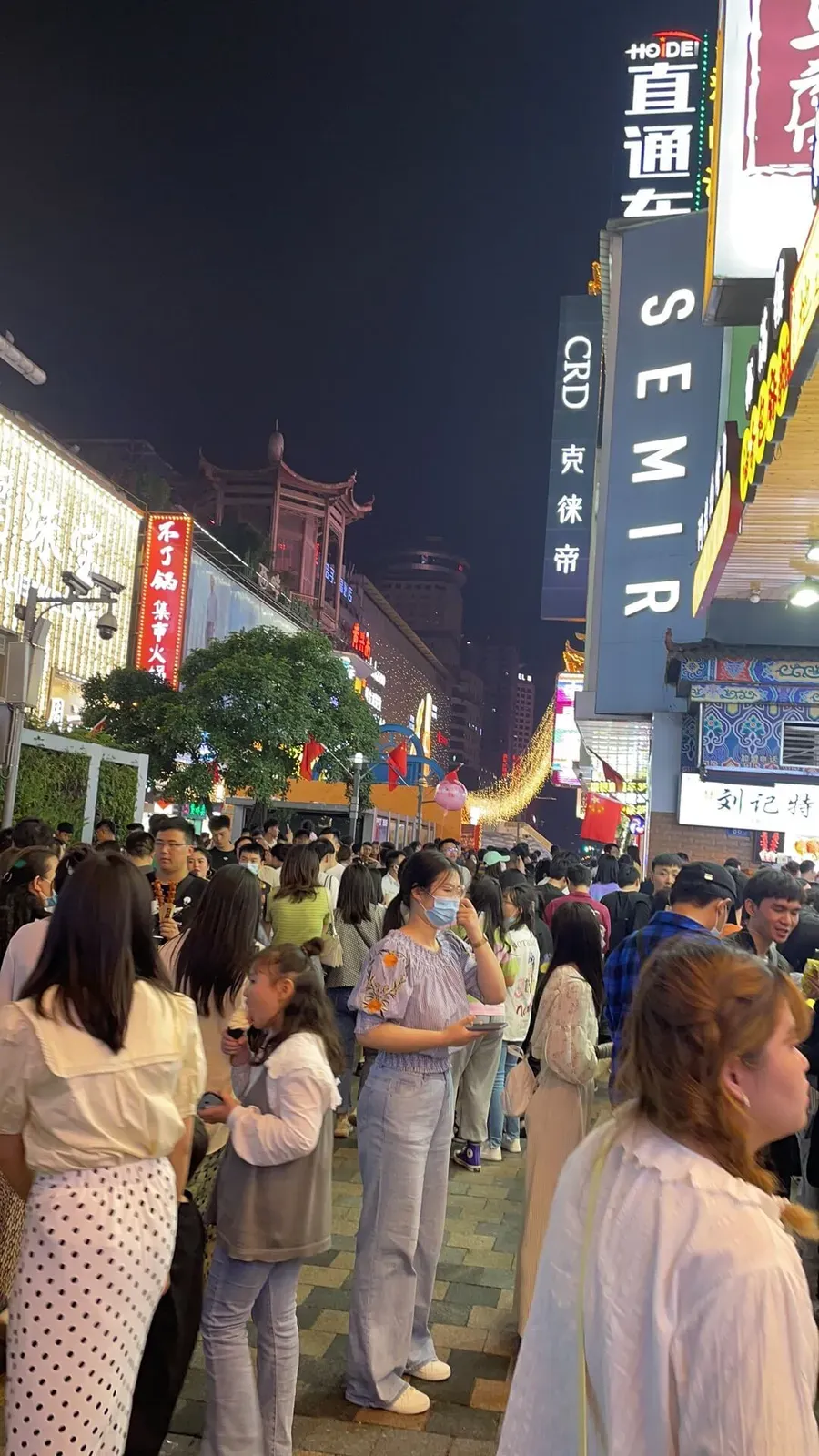 Night Market Crowd