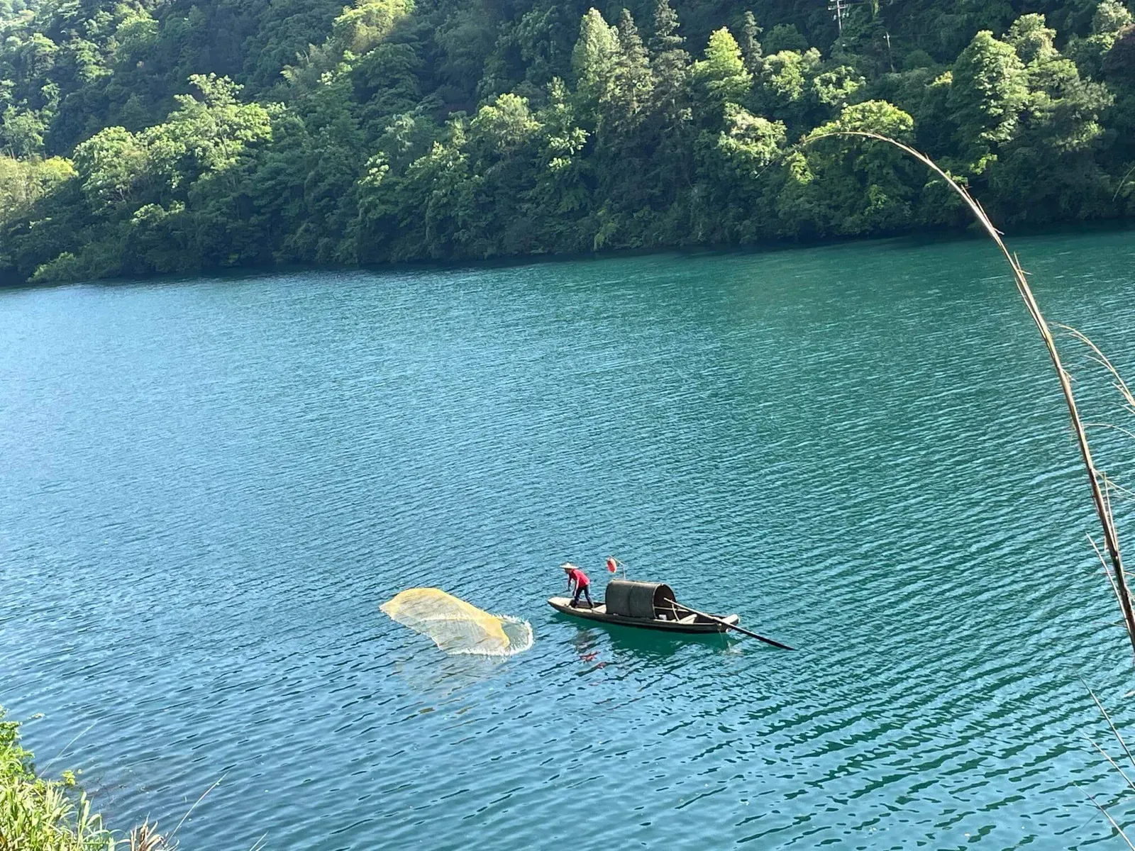 Lake Net Casting